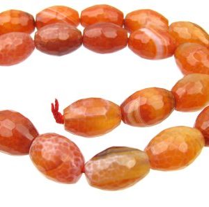 Fire Agate Gemstone Beads