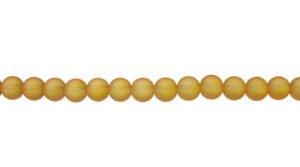 frosted yellow glass beads 8mm