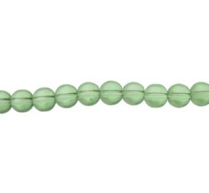 light green glass beads 8mm round