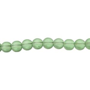 light green glass beads 8mm round