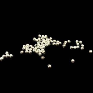 2mm silver round metal beads
