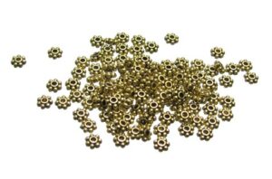 4mm gold daisy spacers