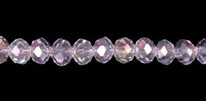 clear ab crystal rondelle beads