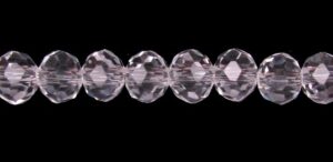clear crystal rondelle beads 4x6mm
