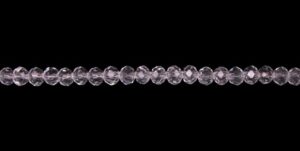 clear crystal rondelle beads 4x6mm