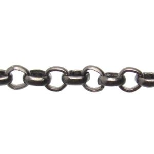 black fine belcher chain