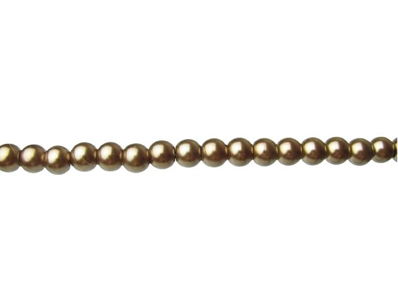 brown glass pearls 8mm