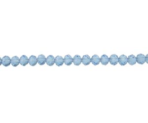 light sapphire blue crystal rondelle beads 4x6mm