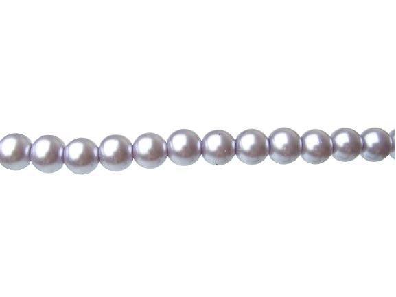 purple glass pearl beads 10mm