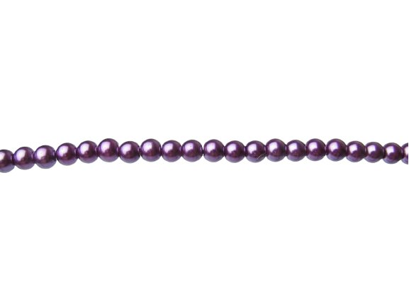 purple glass pearls