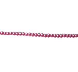 pink glass pearl beads 4mm