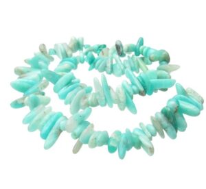 amazonite gemstone nugget beads top drilled crystals