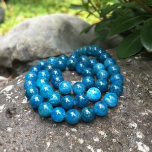 apatite natural gemstone round beads 8mm