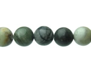 black picasso jasper 8mm round gemstone beads natural crystals