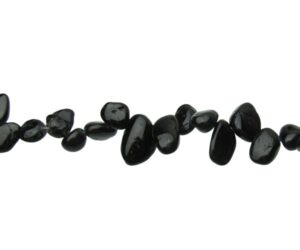 Black Tourmaline nugget gemstone beads