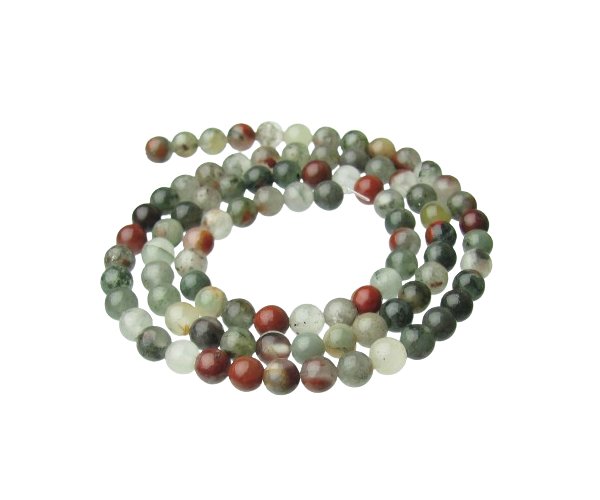 bloodstone 4mm round gemstone beads