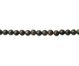 Bronzite 4mm round gemstone beads