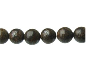 bronzite gemstone round beads 6mm