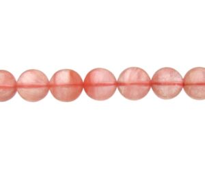 cherry quartz 12mm round gemstone beads