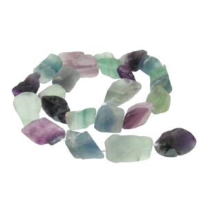 fluorite rough gemstone nugget beads