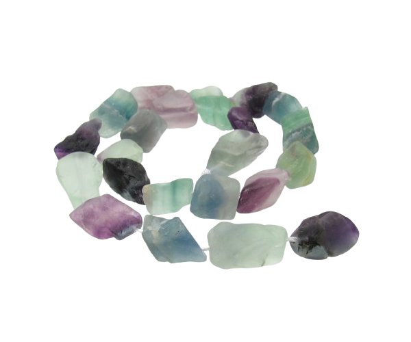 fluorite rough gemstone nugget beads