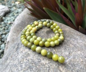 green jasper gemstone beads 6mm round