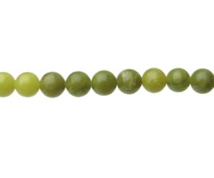 green jasper 8mm round gemstone beads