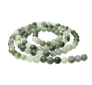 green quartz 4mm round gemstone beads