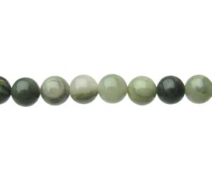 green quartz 8mm round gemstone beads