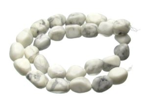 Howlite Gemstone Nugget Beads
