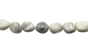 Howlite gemstone beads