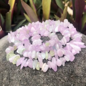 kunzite gemstone chip beads
