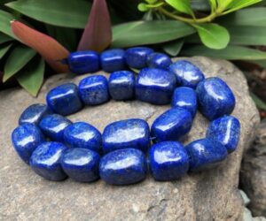 lapis lazuli gemstone nugget beads