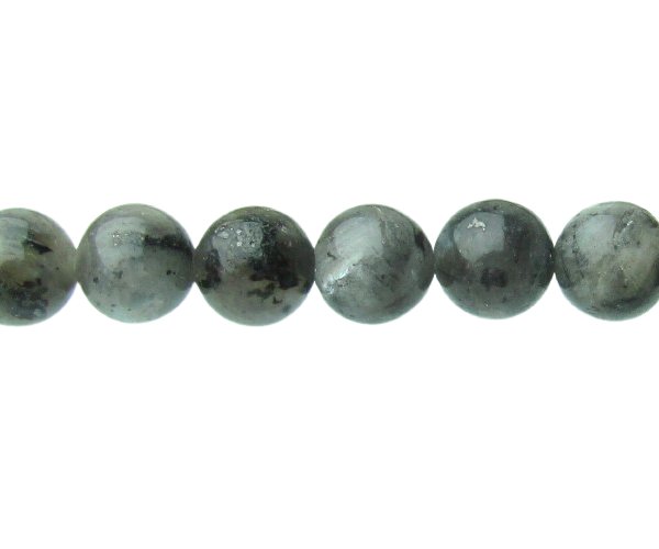 larvikite 6mm round gemstone beads natural crystals