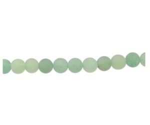 matte green aventurine gemstone round beads 4mm