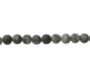matte larvikite 6mm round beads