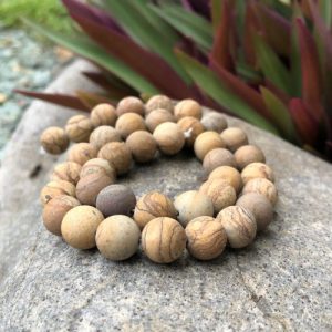 mattepicturejasper10mmbeads4 matte Picture Jasper natural gemstone beads