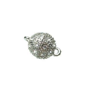 silver rhinestone magnetic clasp