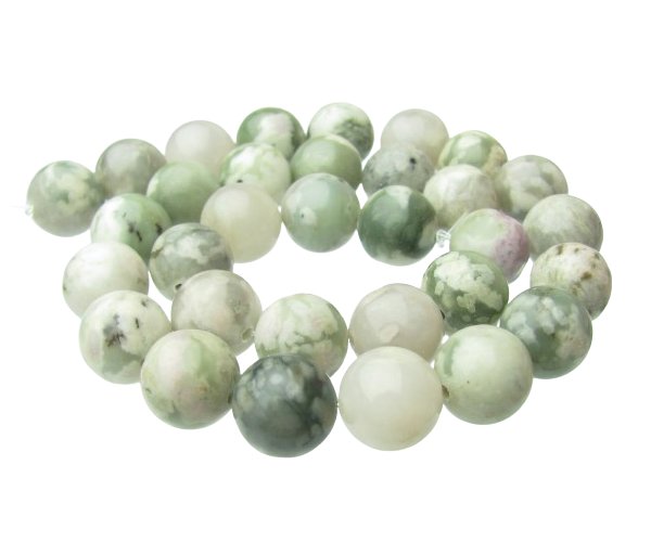 peace jade 12mm round gemstone beads