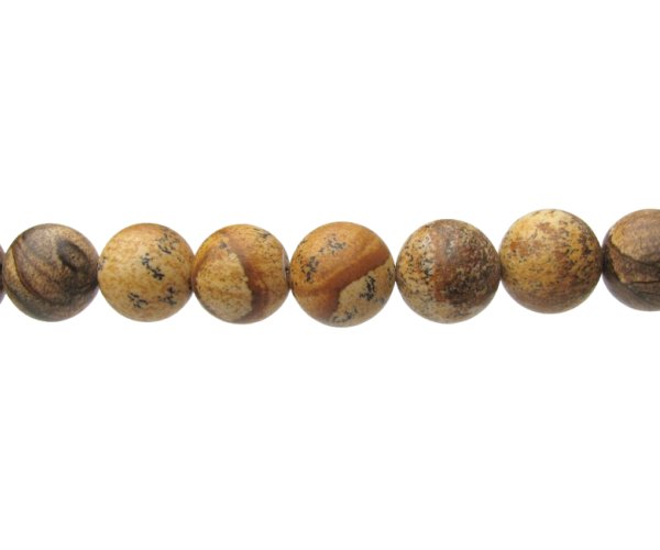 picture jasper 14mm round large gemstone beads
