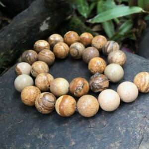 picturejasper14mmroundbeads4 picture jasper 14mm round large gemstone beads