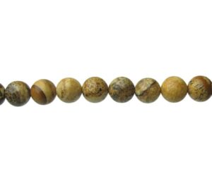 picture jasper natural gemstone round beads 8mm