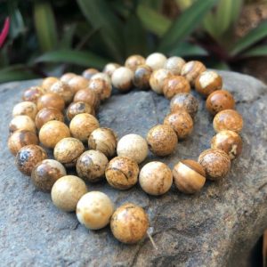 picturejaspergemstoneroundbeads8mm4 picture jasper natural gemstone round beads 8mm