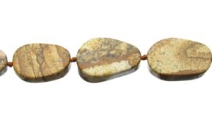 Picture Jasper Oval Beads