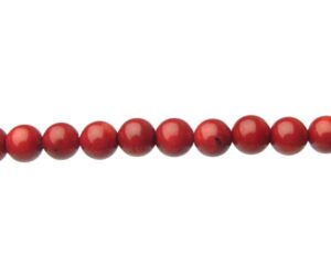 red coral 8mm round beads australia