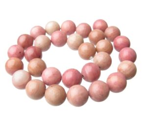 rhodonite 12mm round gemstone beads
