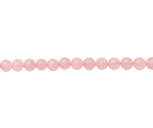rose quartz 6mm round gemstone beads