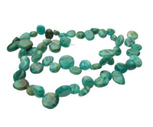 Amazonite top drilled nugget beads