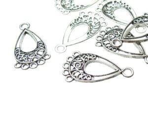 silver chandelier earrings