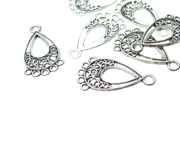 silver chandelier earrings